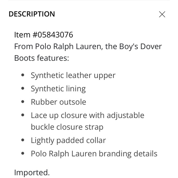 Polo Ralph Lauren
Boys' Dover Buckled Boots Brown and Black Boots BNWOB - Picture 6 of 10